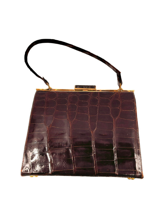 Sterling Alligator Purse - The Kit Vintage
