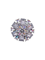 Load image into Gallery viewer, Large Crystal Flower Brooch

