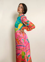 Load image into Gallery viewer, Hanae Mori Silk Butterfly Print Shift Dress
