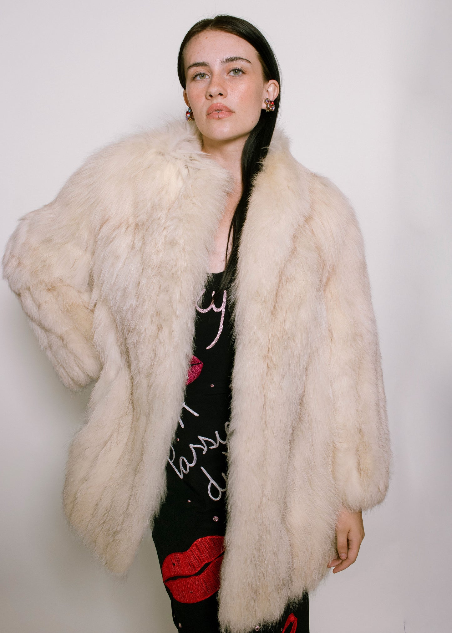 Arctic Fox White Fur Coat