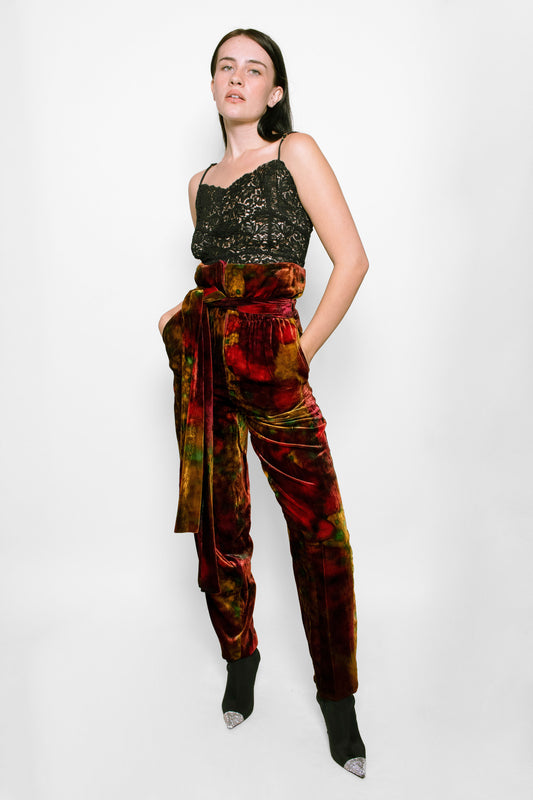 Dolce & Gabbana Tie Dye Velvet Pants - The Kit Vintage