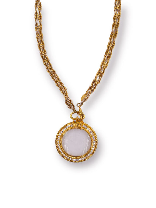 Chanel 1984 Magnifying glass necklace