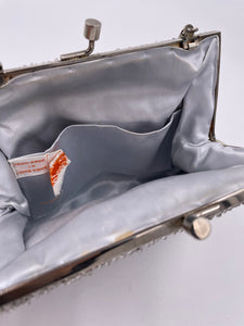 Silver Beaded Bag