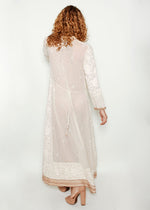 Load image into Gallery viewer, White Vintage Embroidered Caftan
