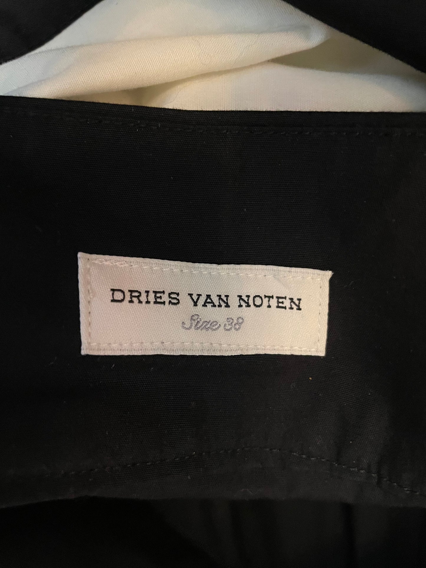 Dries Van Noten Black/White Open Back Gown