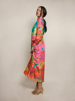 Load image into Gallery viewer, Hanae Mori Silk Butterfly Print Shift Dress
