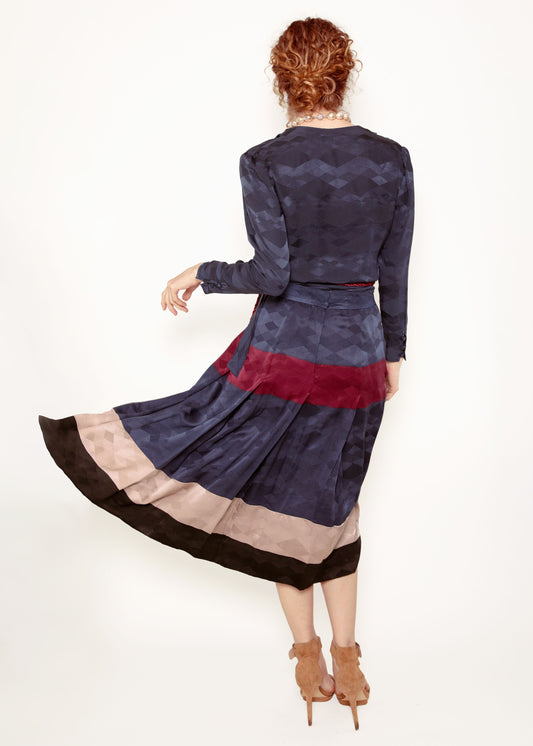 Amen Wardy Silk Set with Tassel Belt - The Kit Vintage
