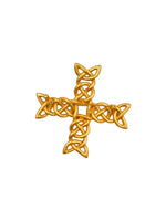 Load image into Gallery viewer, Anne Klein Gold Cross Brooch
