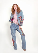 Load image into Gallery viewer, Embelished Denim Jacket/Denim Set
