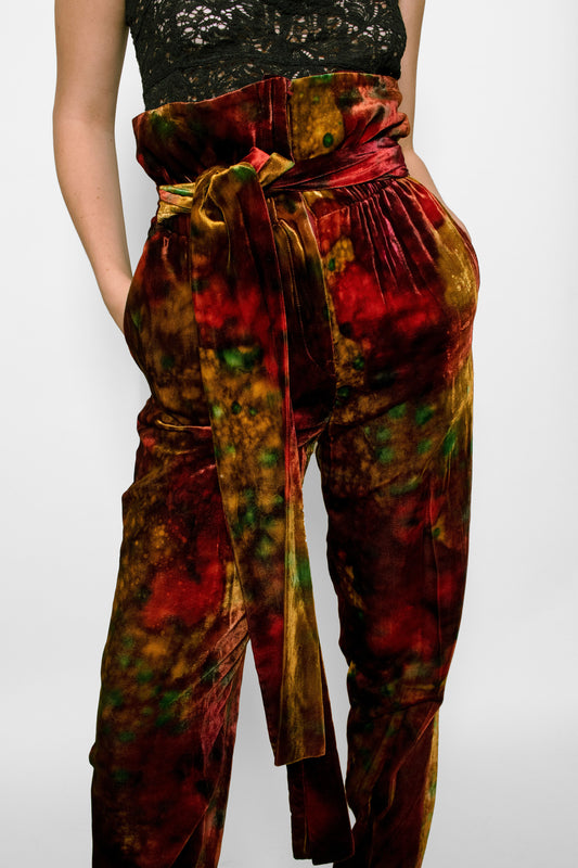 Dolce & Gabbana Tie Dye Velvet Pants - The Kit Vintage