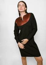 Load image into Gallery viewer, Geoffrey Beene 1983 Tassel Patchwork Dress
