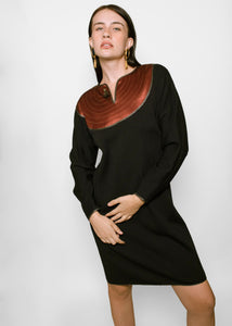 Geoffrey Beene 1983 Tassel Patchwork Dress