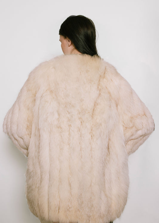 Arctic Fox White Fur Coat - The Kit Vintage