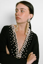 Load image into Gallery viewer, Donald Brooks Wool &amp; Pearl Dress
