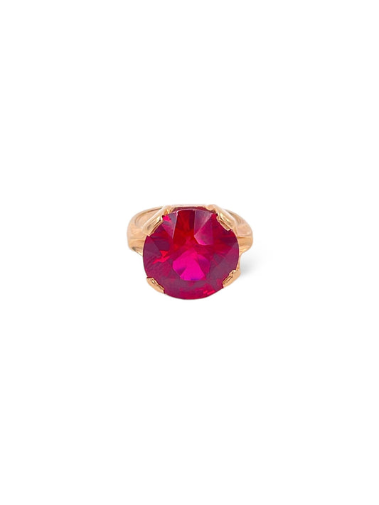 Ruby Cocktail Ring - The Kit Vintage