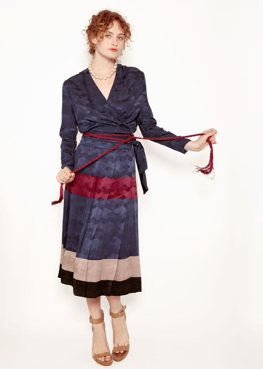 Amen Wardy Silk Set with Tassel Belt - The Kit Vintage