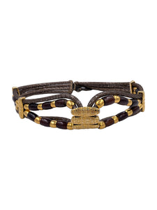 Wood & Gold Belt