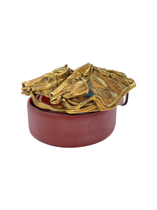 Ralph Lauren Horse Buckle Belt - The Kit Vintage