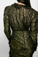 Load image into Gallery viewer, Pauline Trigere Lavender Metallic Dress
