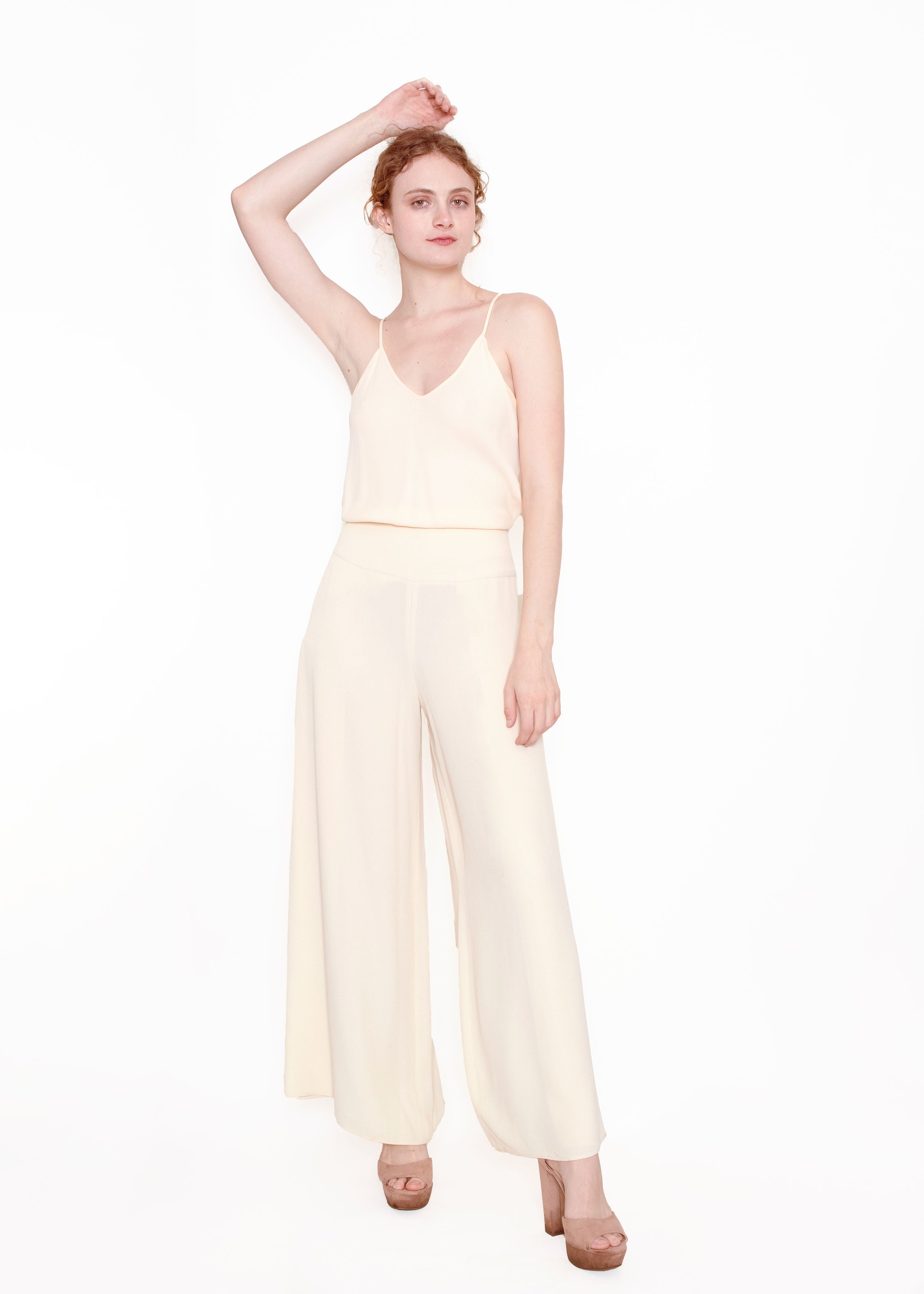Genny Cream Silk Pants & Cami Set – The Kit Vintage