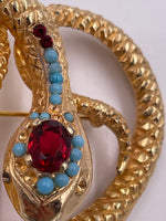 Load image into Gallery viewer, Castlecliff Snake Brooch
