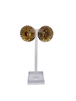 Load image into Gallery viewer, Crystal and Pearl Pinwheel Earrings
