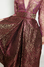 Load image into Gallery viewer, Galanos Brocade Purple Gown
