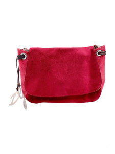 D&G Red Leather and Suede Purse