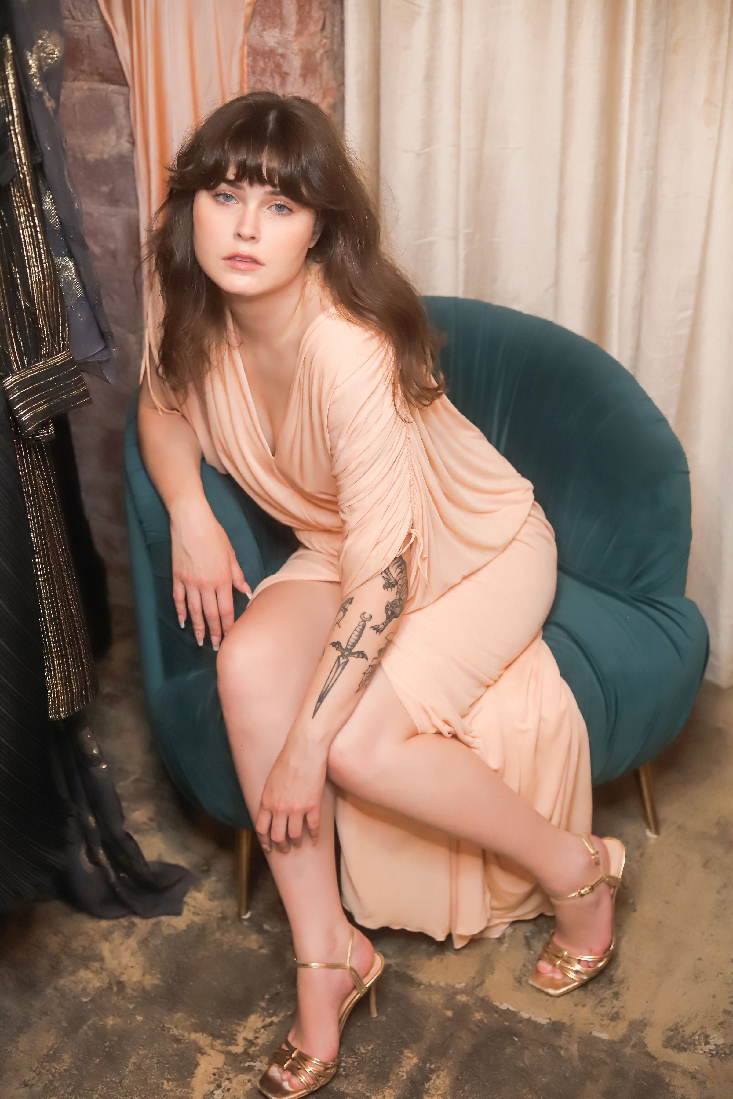 Halston Rose Colored I.Magnin Dress