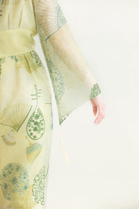 Alfred Shaheen 1960's Tassel Sleeve Dress