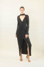 Load image into Gallery viewer, Chanel Fall 2009 Silk Black Dress
