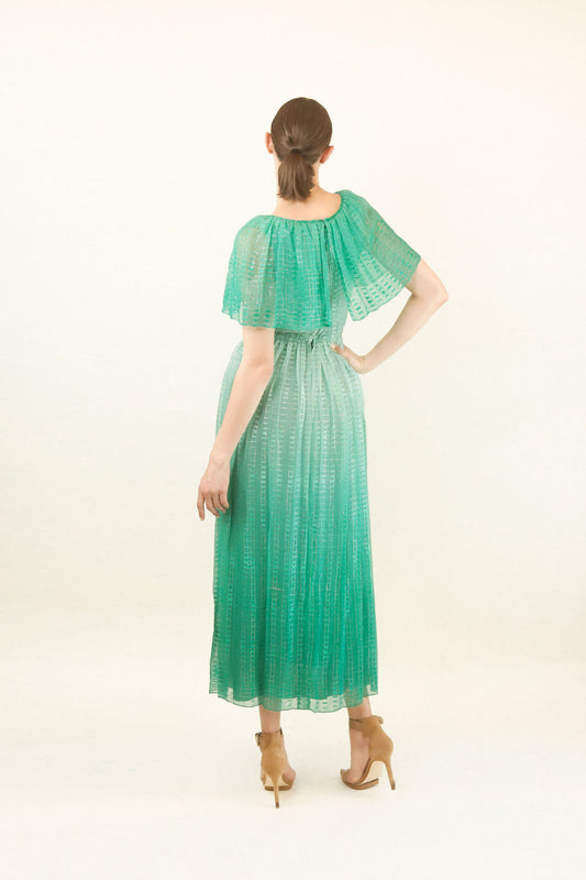 Richilene Silk Metallic Ombre Dress - The Kit Vintage