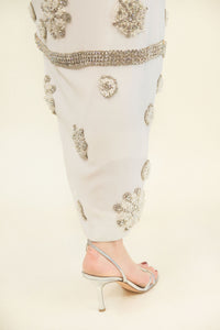 Jean Fisher Hand Embellished Crystal Wedding Gown